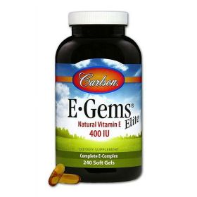 Carlson E-Gems Elite Natural Vitamin E Softgels, 240 Ct